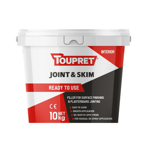 TOUPRET® Ready To Use Joint & Skim - Jointing and Finishing Compound - 10kg